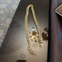 گردنبنداستیل باروکش طلا|جواهرات|خمینیشهر, |دیوار