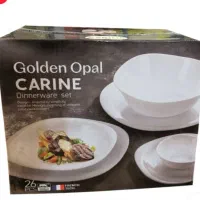 سرویس ۲۶پارچه گلدن اوپال طرح سفید ساده|ظروف سرو و پذیرایی|اسلام‌شهر, شهرک لاله|دیوار