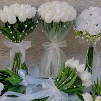 دسته گل عروس مصنوعی|گل مصنوعی|کاشان, فاز ۱ ناجی آباد|دیوار