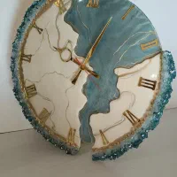 فروش محصولات رزینی و پتینه طرح و رنگهای متنوع|ساعت دیواری و تزئینی|قزوین, |دیوار