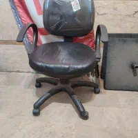 صندلی کارمندی چرخ دار جک دار