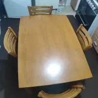 میز ناهار خوردی ۴نفری. چوب روس