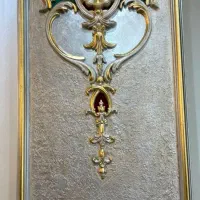 نقاشی.گچبری.ورق طلا.پتینه