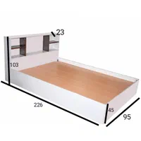 تخت خواب یک نفره|تخت و سرویس خواب|بردسکن, |دیوار