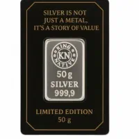 شمش نقره ندیر ۵۰ گرمی