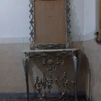 آینه شمعدان برنز سیاه قلم