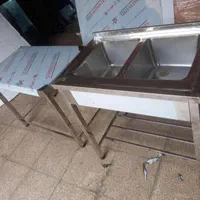 سینک دو قلو تاپینگ گوجه/ ظرفشویی g میزکار ۳۴|کافی‌شاپ و رستوران|کرمان, |دیوار