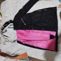کاپشن دخترانه ۱۰تا۱۵تا۲۰ساله مشکی کلاه دار.|کفش و لباس بچه|میانه, |دیوار