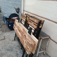 صندلی ،میز کمجا نرده ای ۶۷ s (چوب فلز)|میز و صندلی غذاخوری|رشت, حومه رشت|دیوار