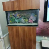 اکواریوم باسیستم ابشور ابعاد شیشه ۱۰۰*۴۰*۳۵شیشه خم