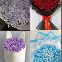 انواع دسته گل و باکس گل روبانی