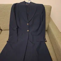 دو دست کامل کت و شلوار و مقنعه اداری سورمه ای