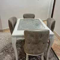 میز ناهار خوری ۴نفره|میز و صندلی غذاخوری|جم, |دیوار