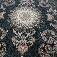 فرش ۱۲متری جفت زمینه سورمه ای