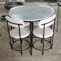 غذا خوری تدی 4نفره /رنگ استاتیک کوره ای/