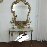 آینه شمعدان و کنسول برنز اصل|بوفه، ویترین، کنسول|خوی, |دیوار