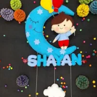 آویز اسم یا دیوارکوب  رنگین کمان نمدی|صنایع دستی و سایر لوازم تزئینی|اسلام‌شهر, شهرک مهدیه|دیوار
