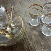 شیک وخاص وظریف استکانهای لب طلایی|ظروف سرو و پذیرایی|اصفهان, طامه|دیوار