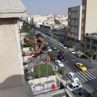 پیچ و رولپلاک نما بدون داربست،با طناب،راپل|خدمات پیشه و مهارت|تهران, نیروی هوایی (پیروزی)|دیوار