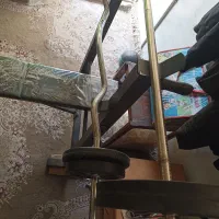 میز پرس همراه دو عدد هالتر و کلی وزنه|تجهیزات ورزشی|مشهد, هدایت|دیوار