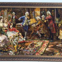 تابلو فرش ابریشم