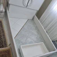 تخت خواب ۱۲۰ همراه پاتختی و تشک