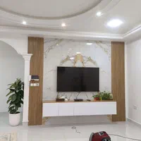 نصب پارکت کفپوشpvcچمن مصنوعی کمددیواری ماربل ترمو|خدمات پیشه و مهارت|دزفول, |دیوار