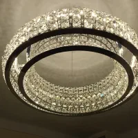لوستر سقفی LED کریستال مدرن 60 سانت