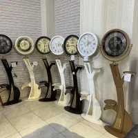 ساعت استندی و سه پایه چوبی زرکالا
