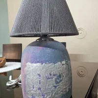 آباژور سفالی ژورنالی با رنگ و پتینه خاص