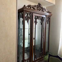 بوفه چوبی آینه ای