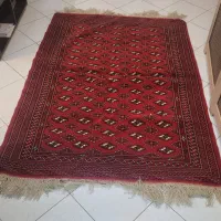 قالیچه و پشتی ترکمن دستبافت سالم|فرش|تهران, فلسطین (میدان انقلاب)|دیوار