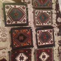 قالیچه دست بافت 30*30|فرش|بروجن, |دیوار