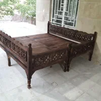 تخت سنتی چوبی|صندلی و نیمکت|یزد, |دیوار