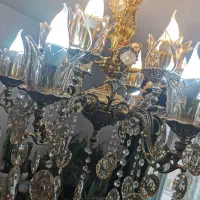 لوستر 6 شاخه 12 شعله|لوستر و چراغ آویز|رشت, دیلمان|دیوار