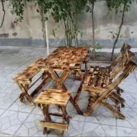 انواع صندلی چوبی ومیز چوبی