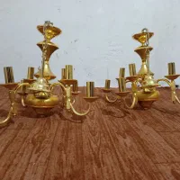 2عدد لوستر نصف برنجه