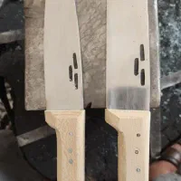 چاقو قصابی فولادی و سوهانی زد زنگ و نشکن