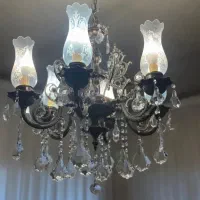 لوستر ۶ شاخه برنز رنگ ثابت|لوستر و چراغ آویز|تبریز, |دیوار