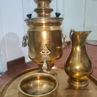 سماور ذغالی روسی قدیمی قدمت 117 سال