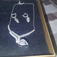 ست گوشواره گردنبند انگشتر نقره