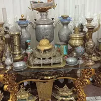 انواع ظروف مسی و برنجی قدمت پهلوی قاجاری و انتیک