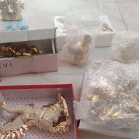 دکوری طلایی کاملاً نو و داخل کارتن|صنایع دستی و سایر لوازم تزئینی|زاهدان, |دیوار