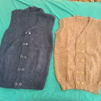 ژیلت مردانه جلو دکمه‌دار سفارشی بافت