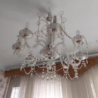 لوستر ۸ شاخه کریستال|لوستر و چراغ آویز|تبریز, |دیوار