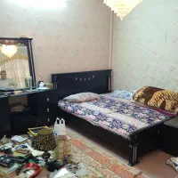 تخت خواب چوبی مشکی 160سانتیمتر|تخت و سرویس خواب|تهران, وردآورد|دیوار