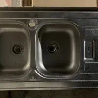 سینک ظرفشویی نیمه فانتزی سالم وتمیز