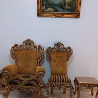 مبل سلطنتی ۹نفره همراه با جلو مبلی میز عسلی|مبلمان خانگی و میز عسلی|پاکدشت, |دیوار
