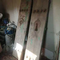 درب چوبی قدیمی دو لنگه 150 ساله|کلکسیون اشیاء عتیقه|چهاردانگه (تهران), |دیوار