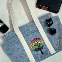 کیف رودوشی گلدوزی با دست